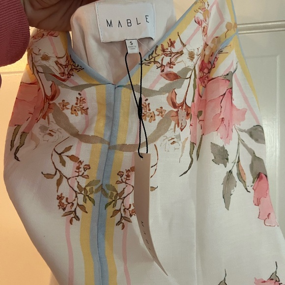 Red Dress Boutique Floral Midi Dress - White and Pink - NWT - Picture 4 of 5